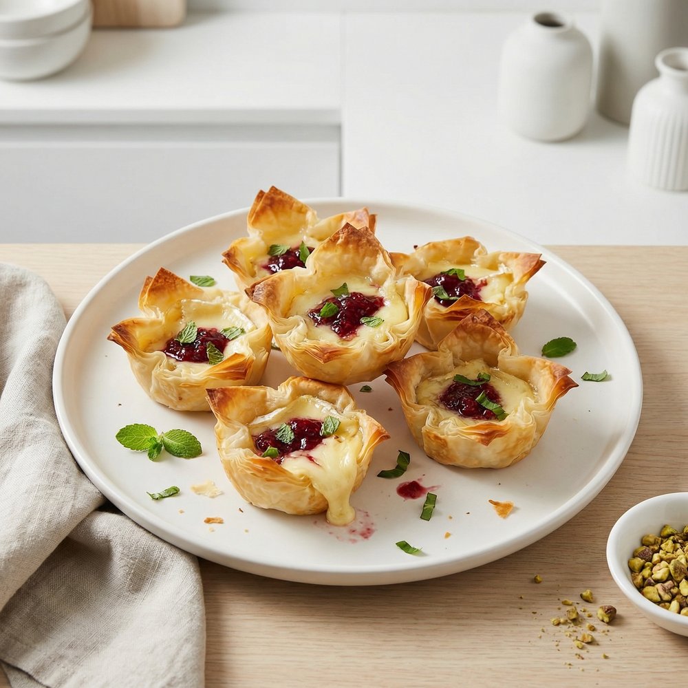 Baked Brie Phyllo Bites
