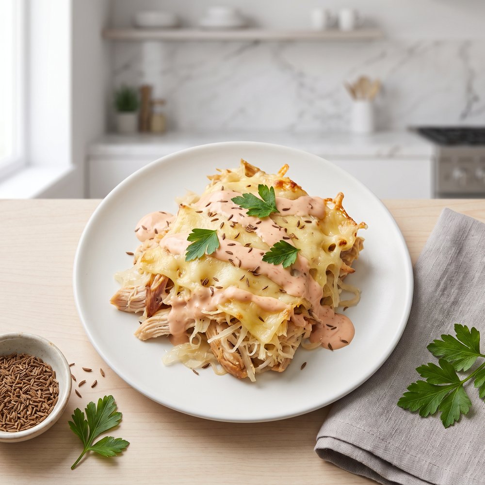 Baked Chicken Reuben