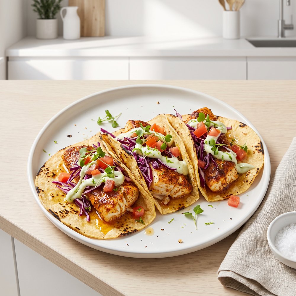 Baked Cod Fish Tacos
