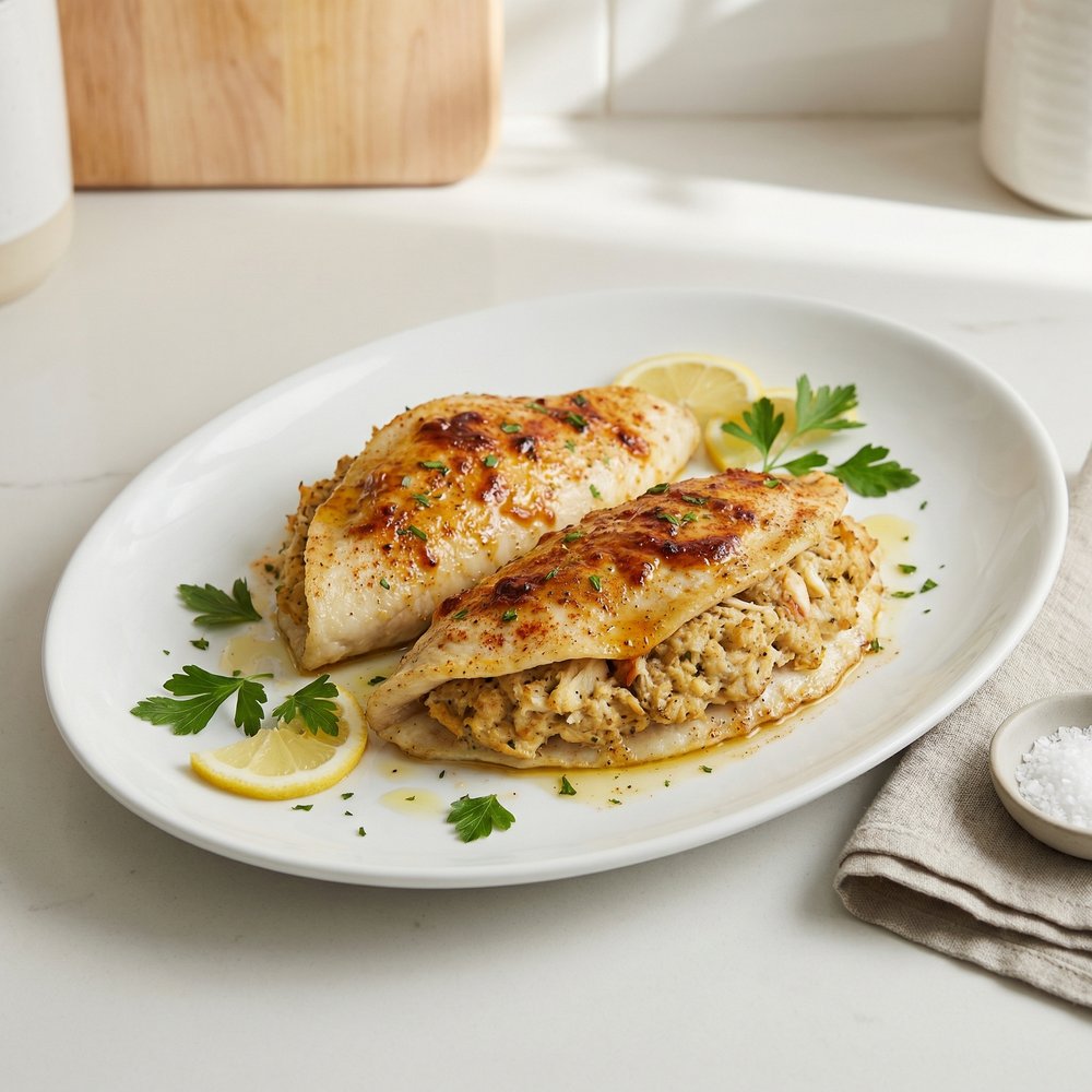 Crab Stuffed Flounder