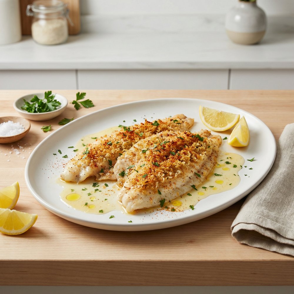 Easy, Excellent Baked Flounder