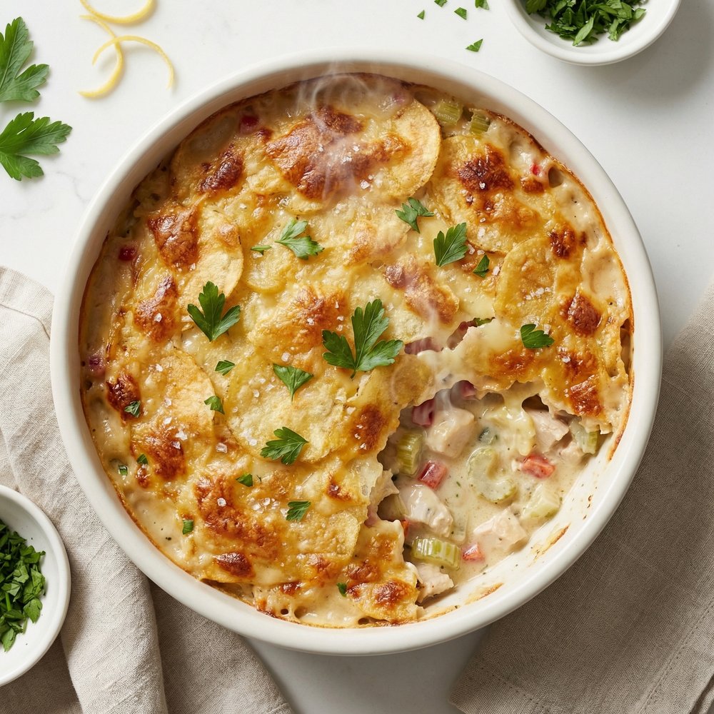 Baked Hot Chicken Salad Casserole
