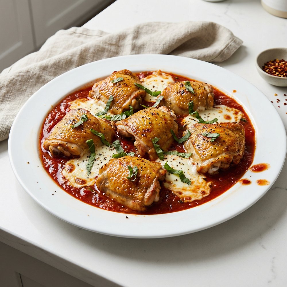 Oven-Baked Italian Chicken Thighs