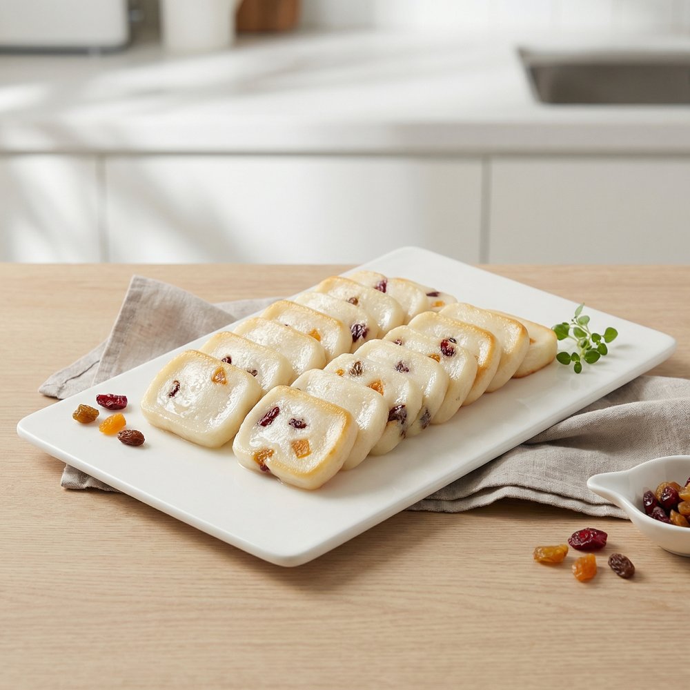 Korean-Style Tteok Rice Cake with Dried Fruit