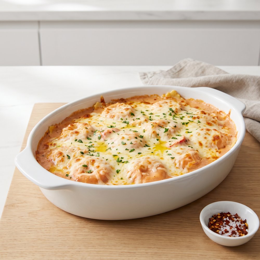 Baked Lobster Ravioli Casserole