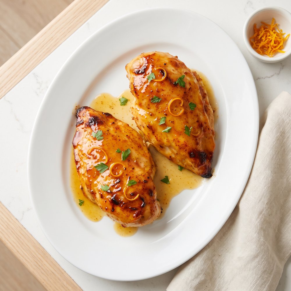 Baked Orange-Glazed Chicken