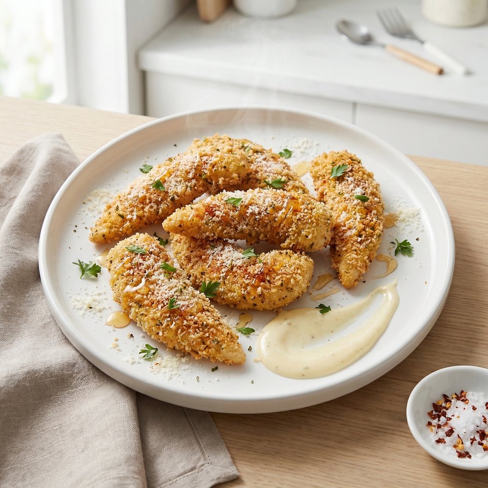 Crispy Parmesan-Crusted Chicken Tenders