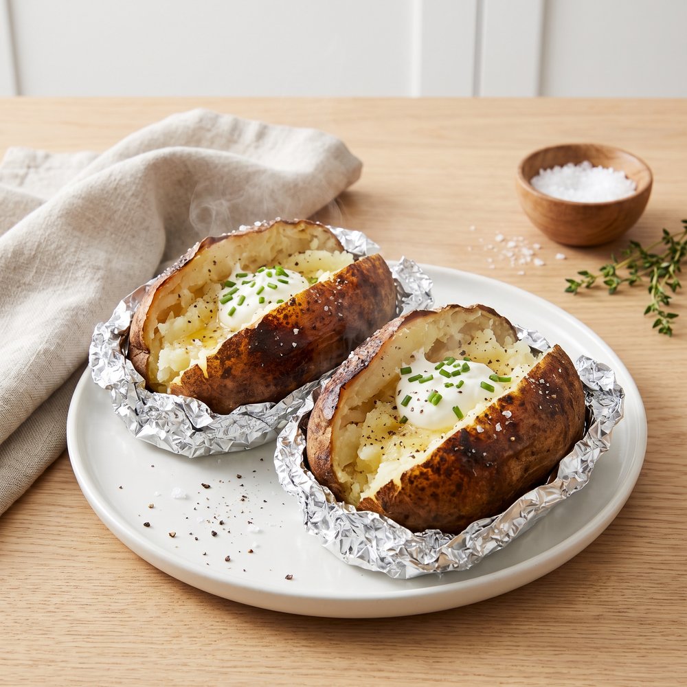 Baked Potatoes on the Grill