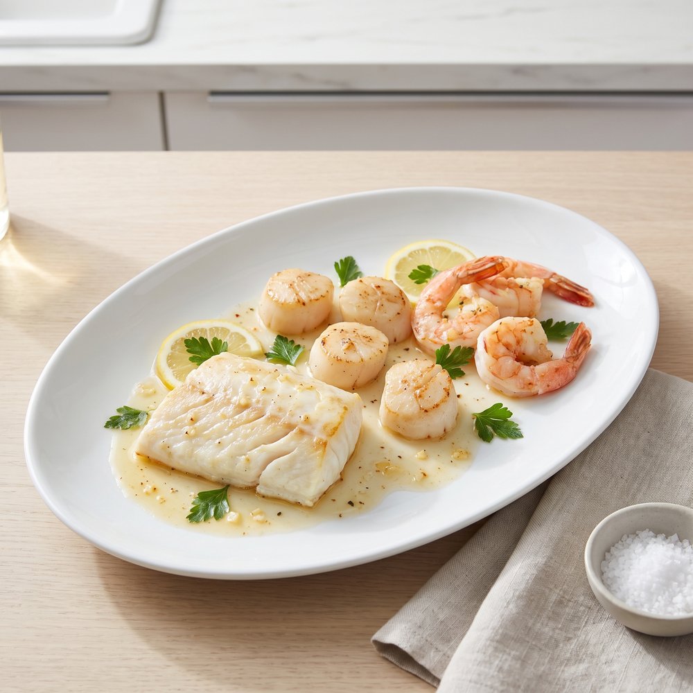 Baked Seafood Medley for Two