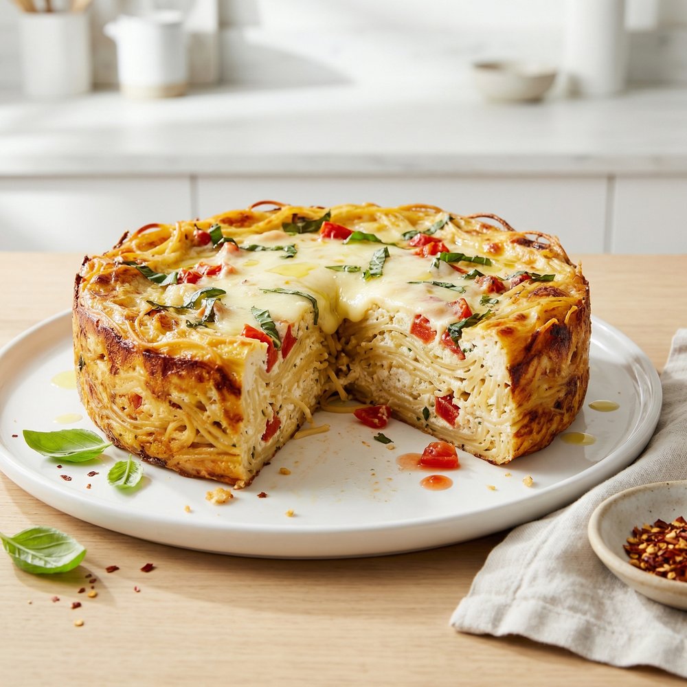 Layered Spaghetti Pie