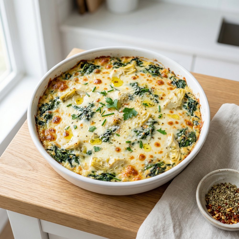 Creamy Spinach & Artichoke Cheese Dip