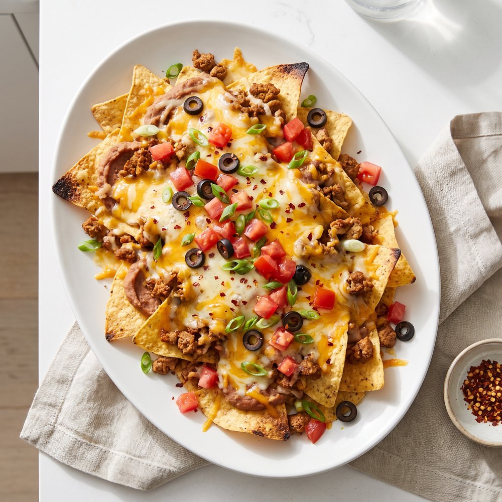 Baked Turkey Nachos Casserole