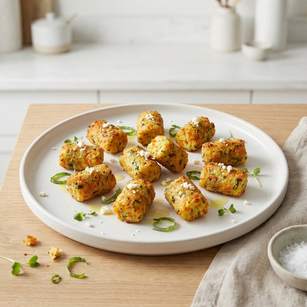 Baked Zucchini-Carrot Tater Tots