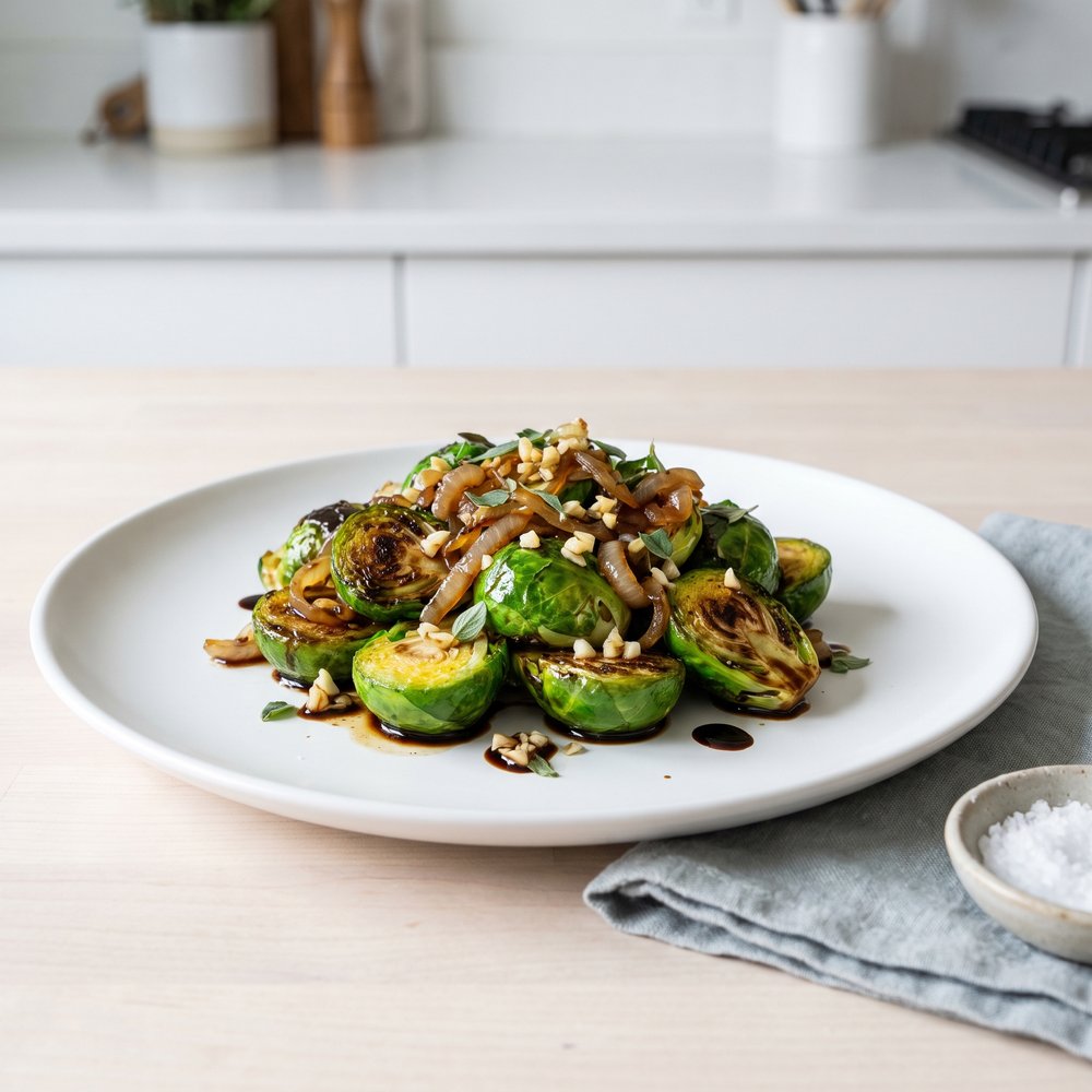 Balsamic-Glazed Brussels Sprouts