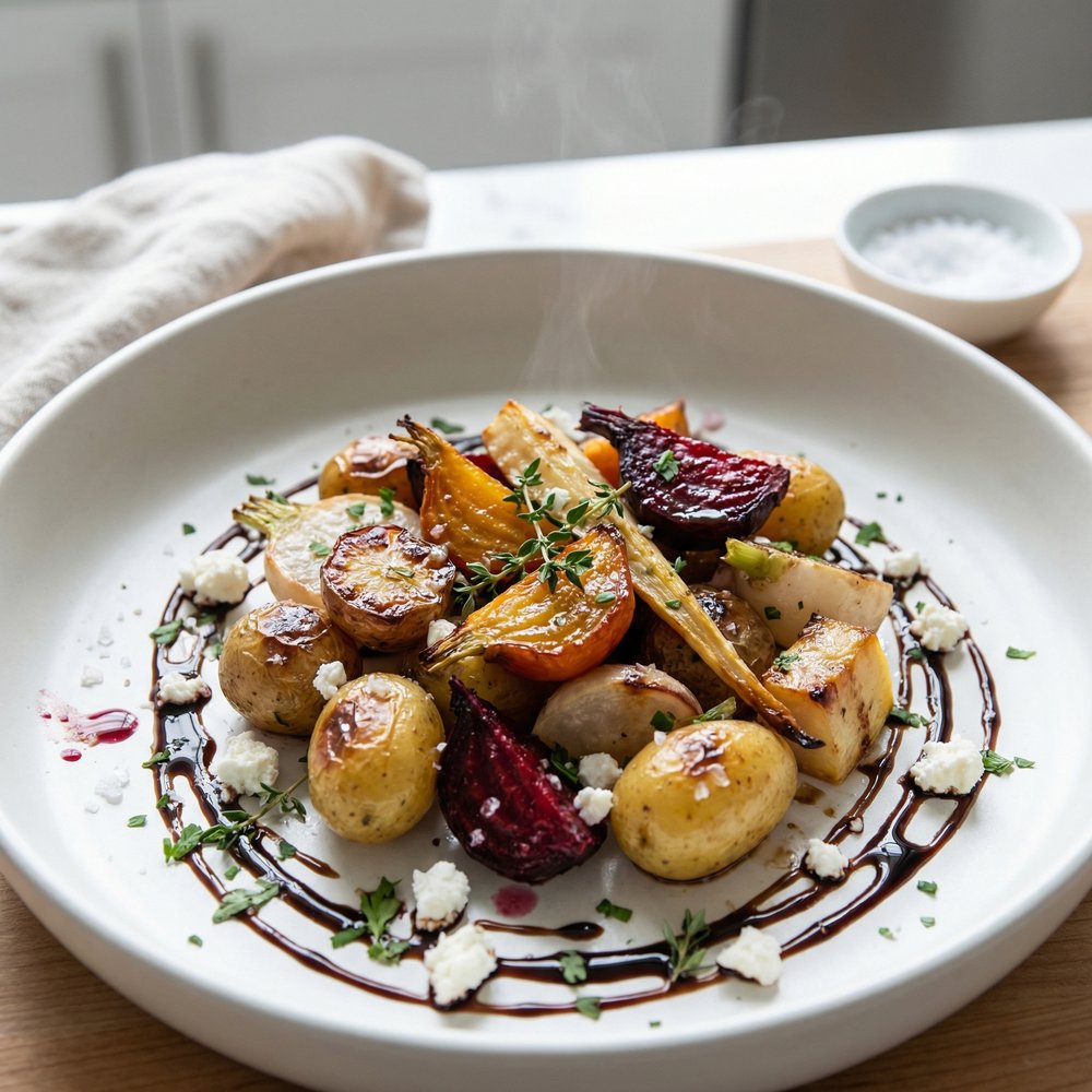 Roasted Autumn Root Vegetables