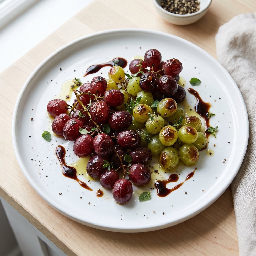 Balsamic-Glazed Roasted Grapes