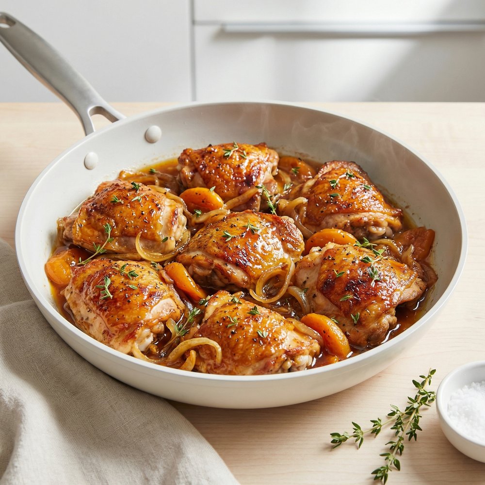 Apricot Chicken with Balsamic Vinegar