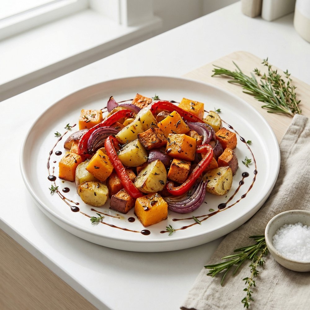Herb-Balsamic Roasted Veggie Medley