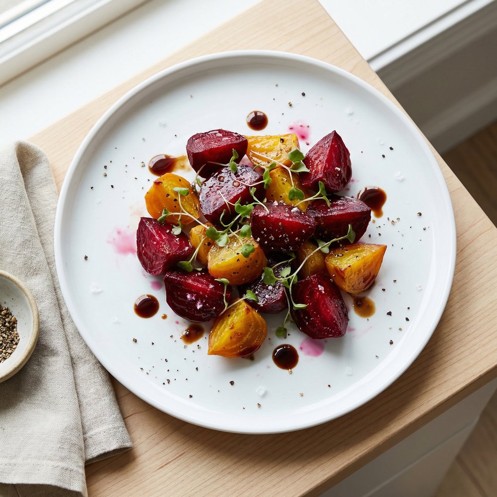 Maple-Balsamic Roasted Beet Salad