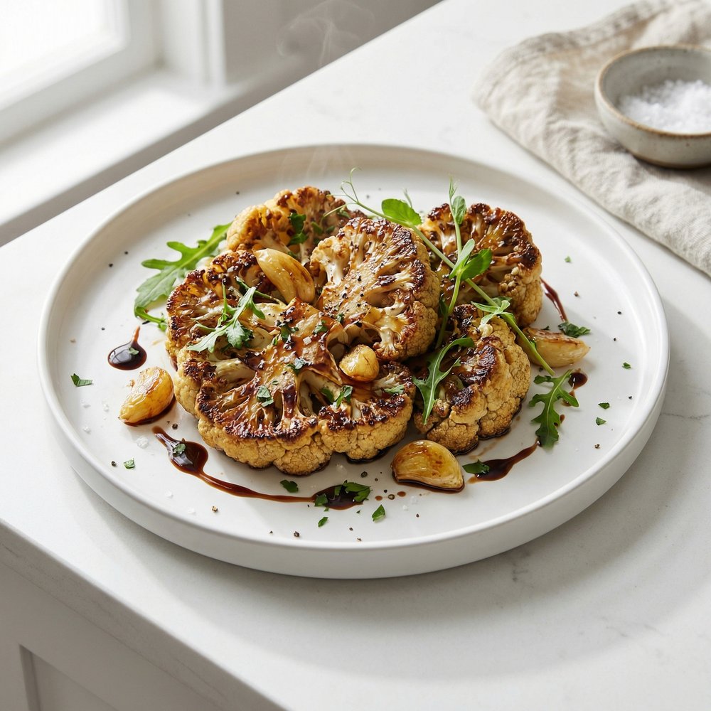Balsamic-Roasted Cauliflower Florets