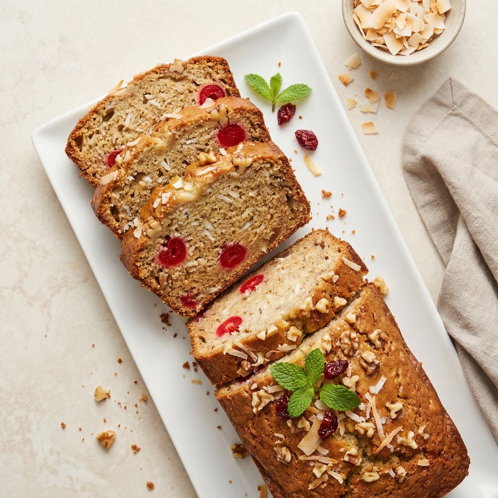 Coconut Banana Bread Loaf