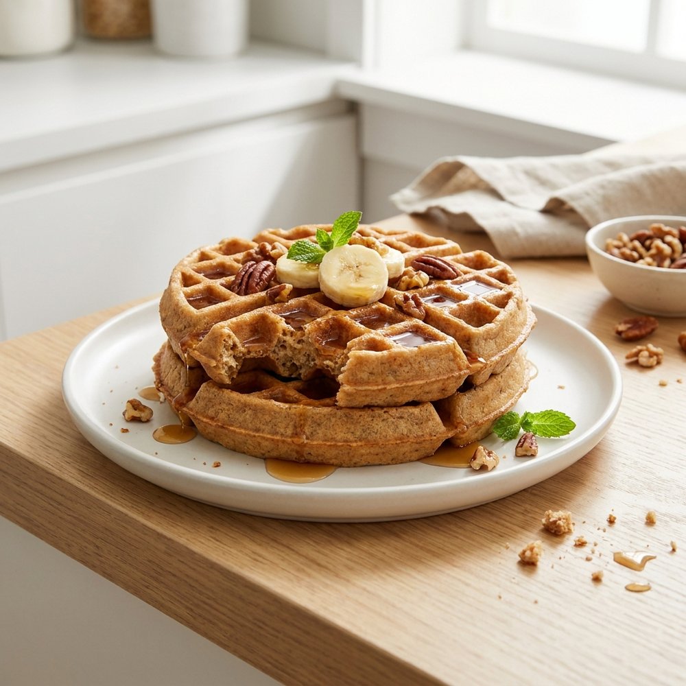 Banana Whole-Wheat Waffles