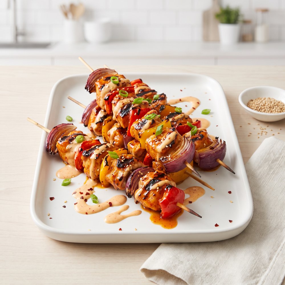 Bang Bang Chicken Kebabs