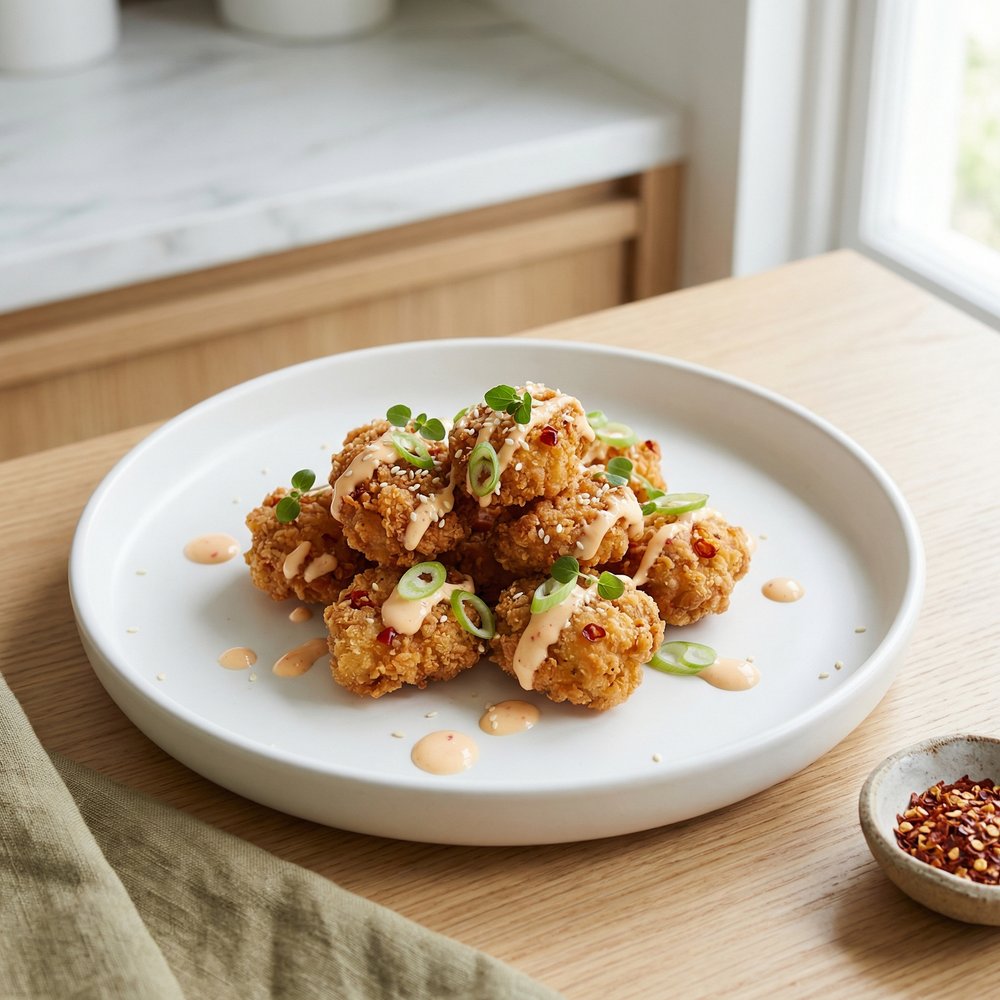 Crispy Bang Bang Chicken Nuggets