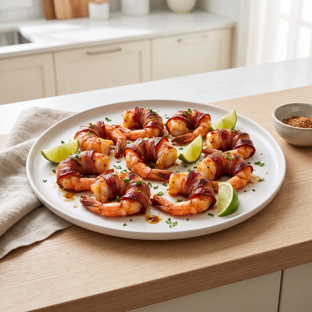 Barbecue Bacon-Wrapped Shrimp