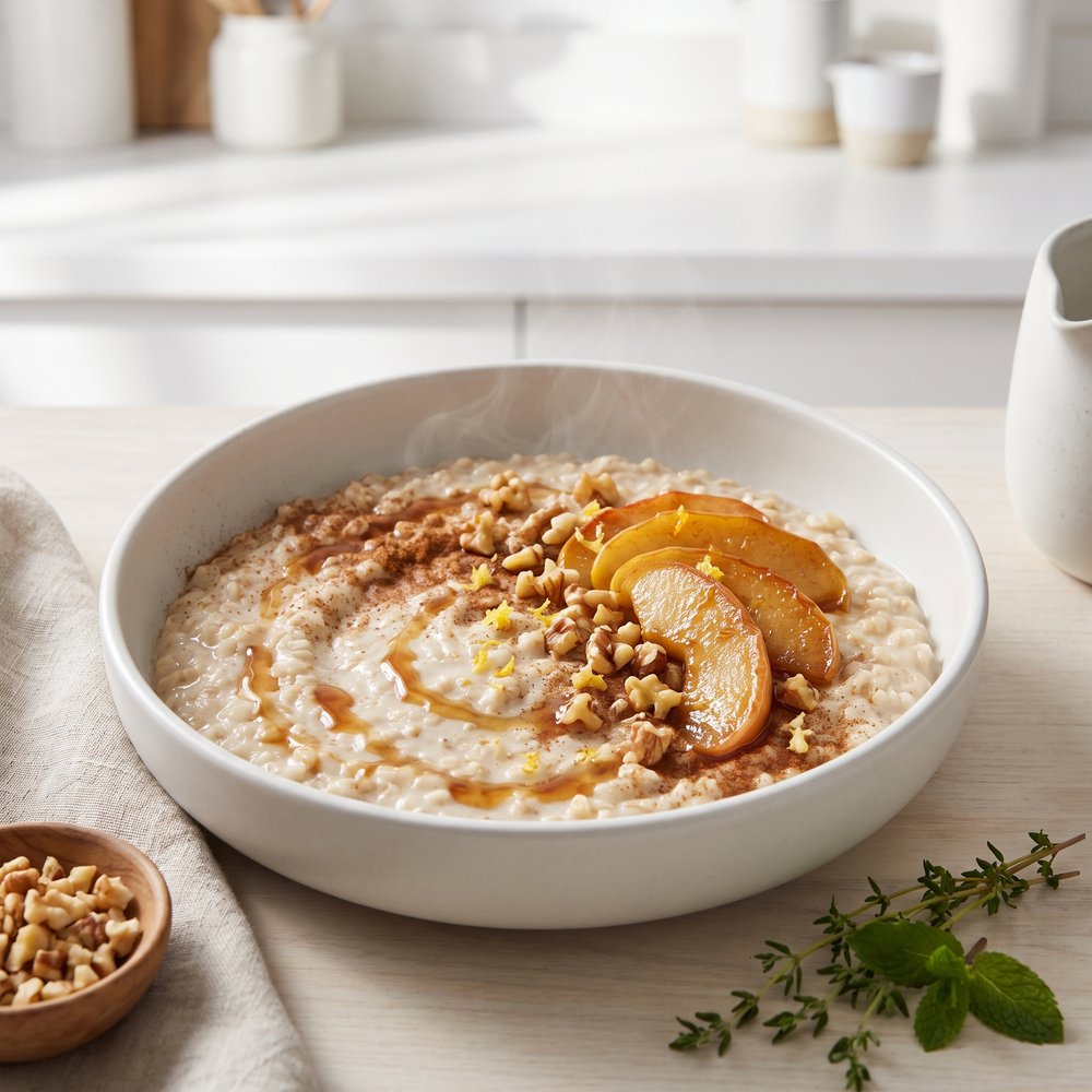 Barley and Apple Breakfast Porridge