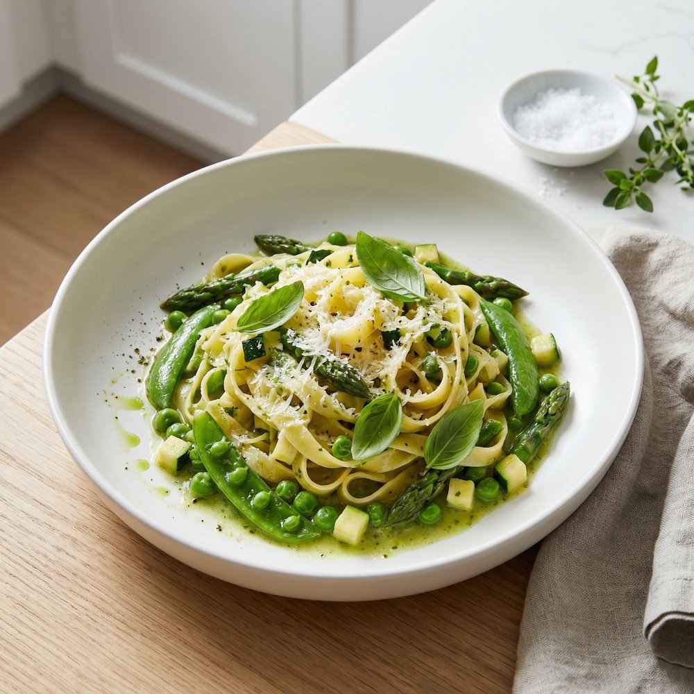 Chef John’s Spring Vegetable Fettuccine