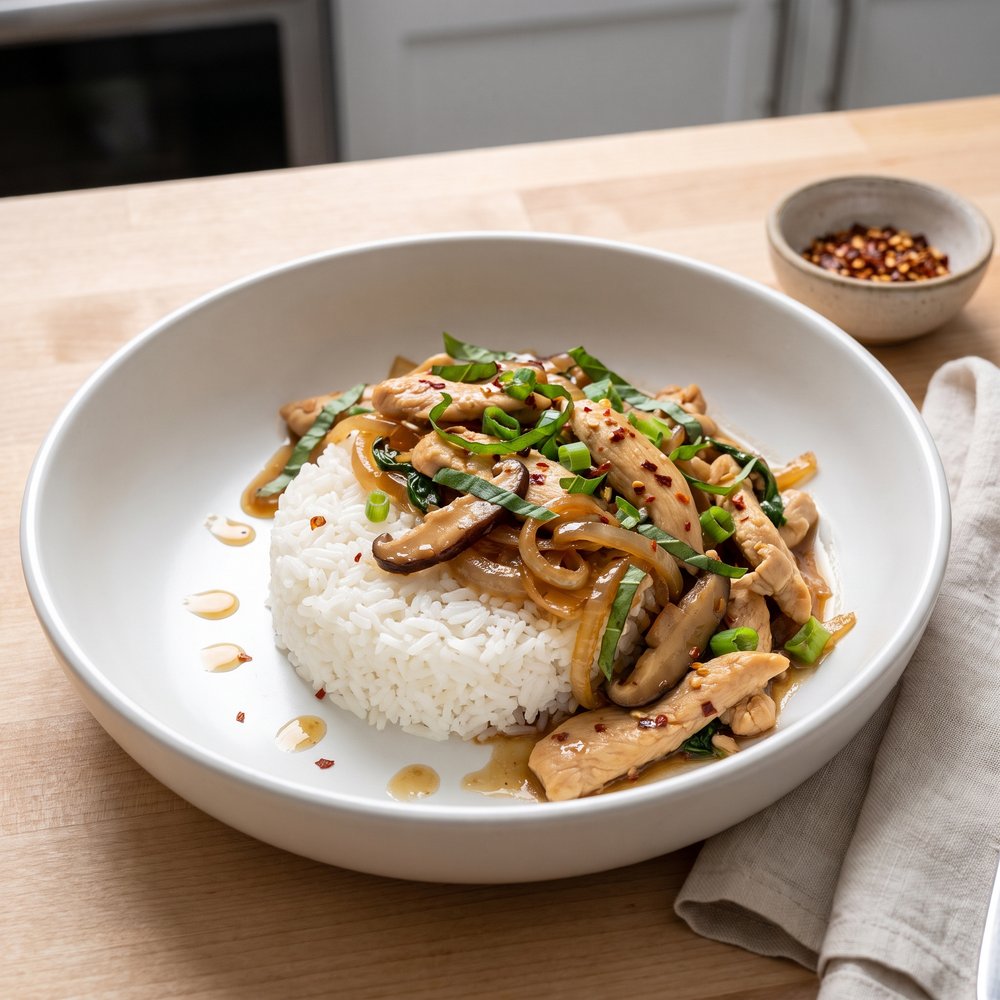 Basil Chicken Thai Stir-Fry