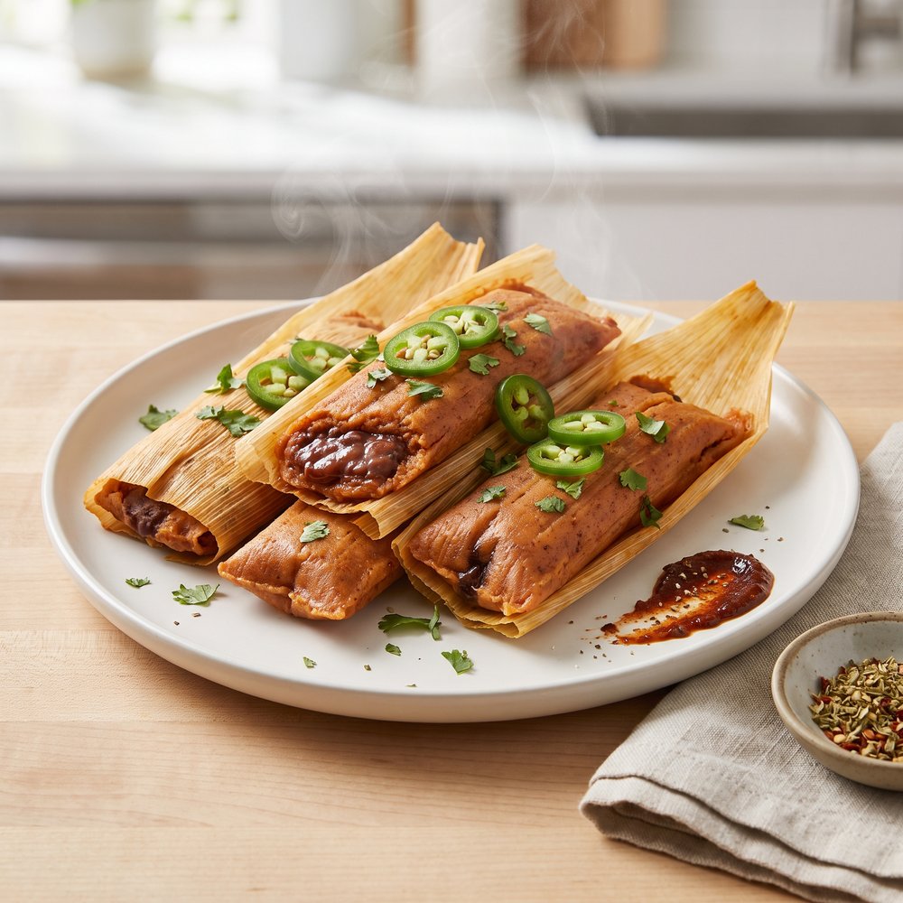 Bean Tamales (Tamales de Frijoles)