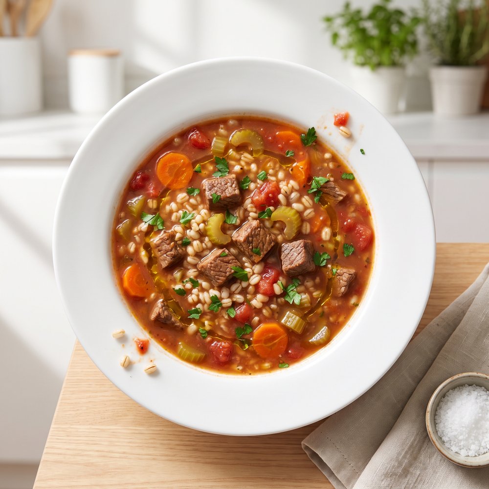Beef Barley Vegetable Soup