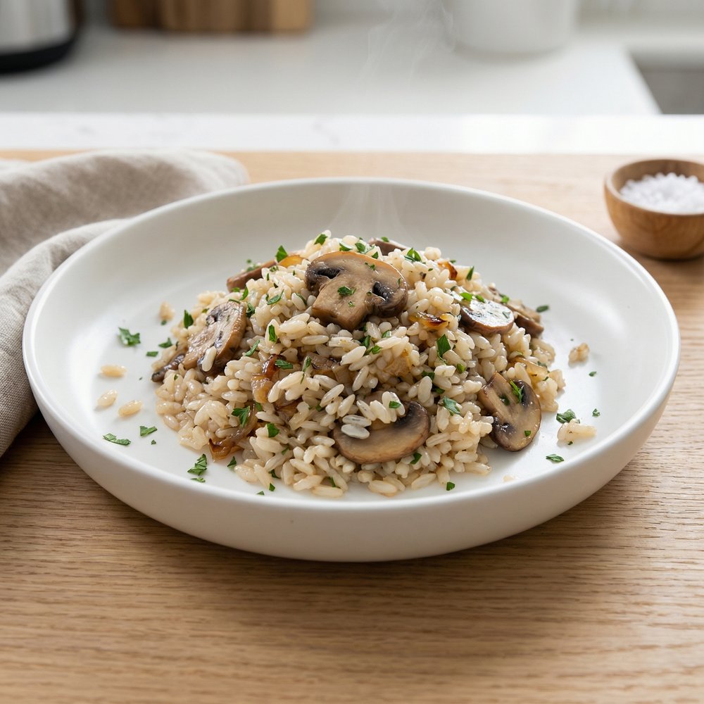 Rice Pilaf with Mushrooms