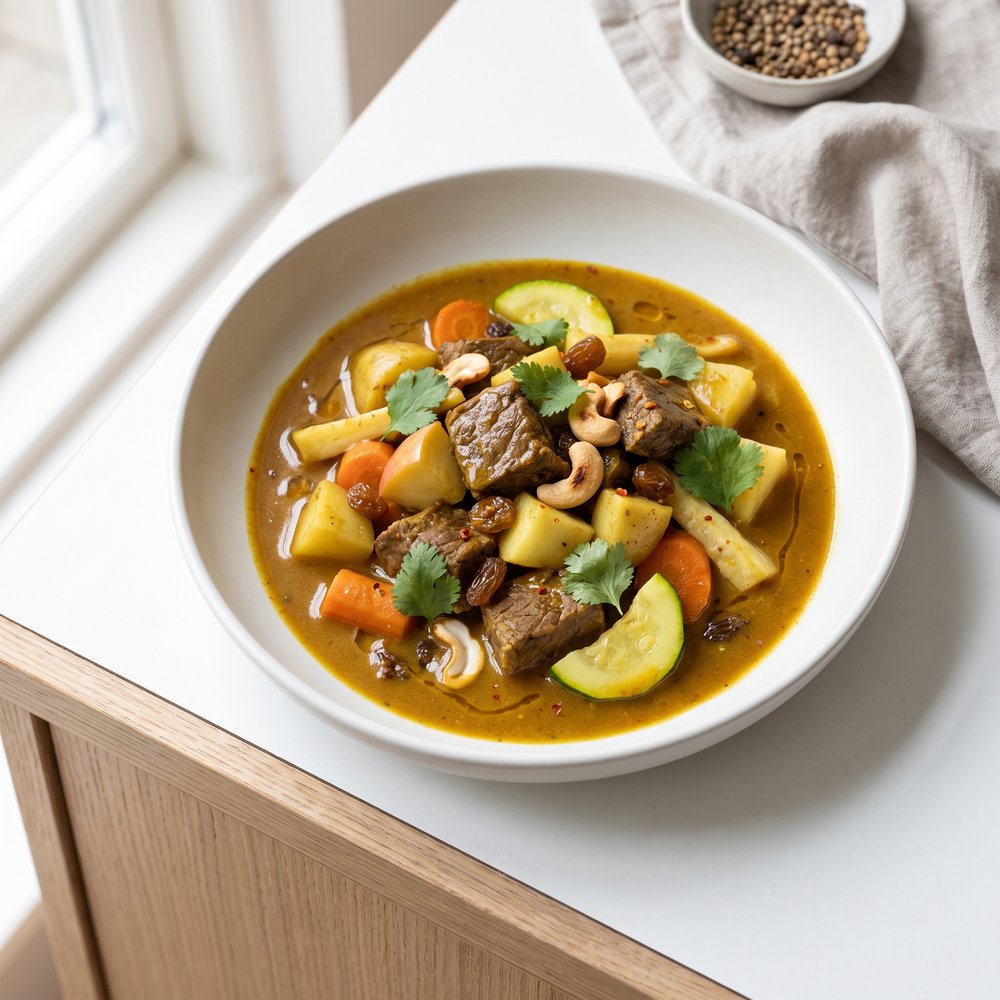 Beef Curry with Cold-Season Vegetables