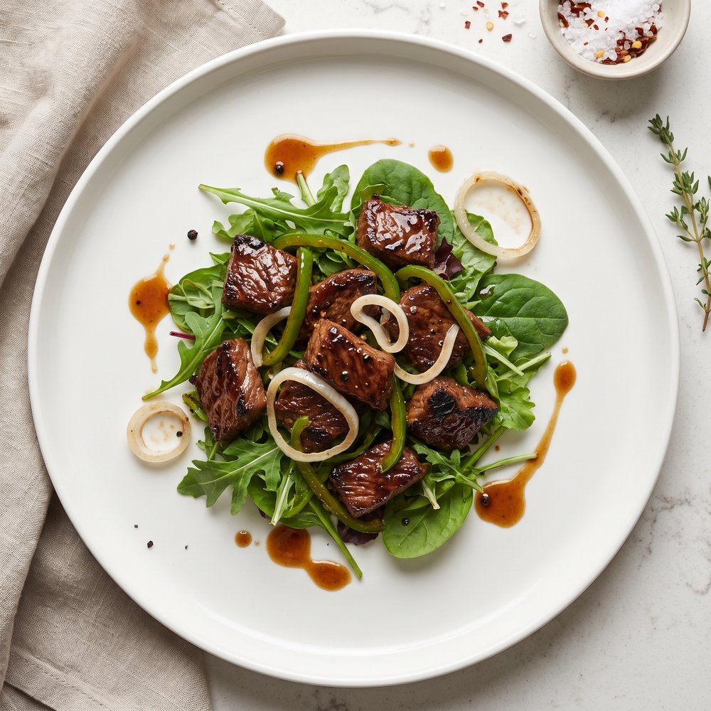 Beef Tip Salad Topping