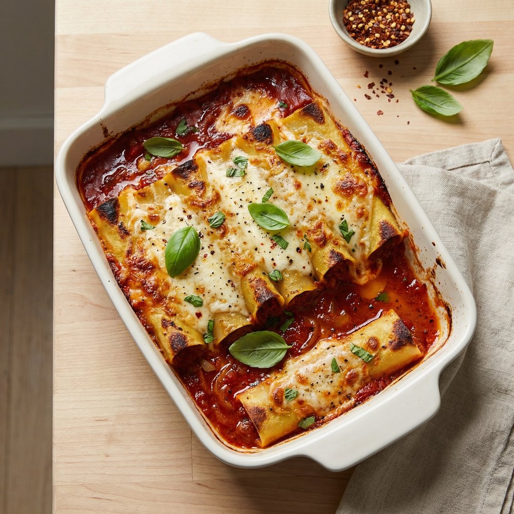 Oven-Baked Italian Cannelloni
