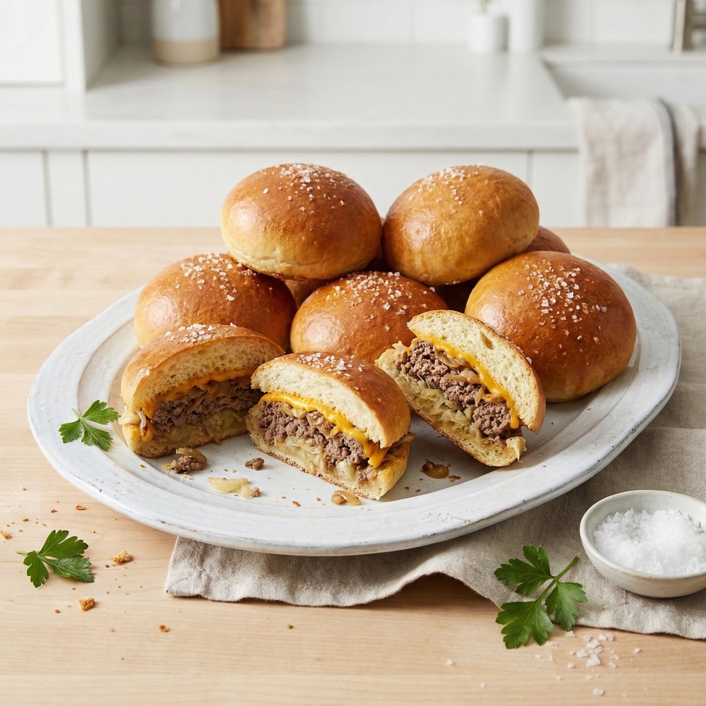 Beef and Cabbage Stuffed Rolls (Krautburger Style)