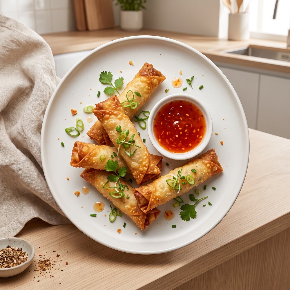 Beef and Sausage Fried Wontons