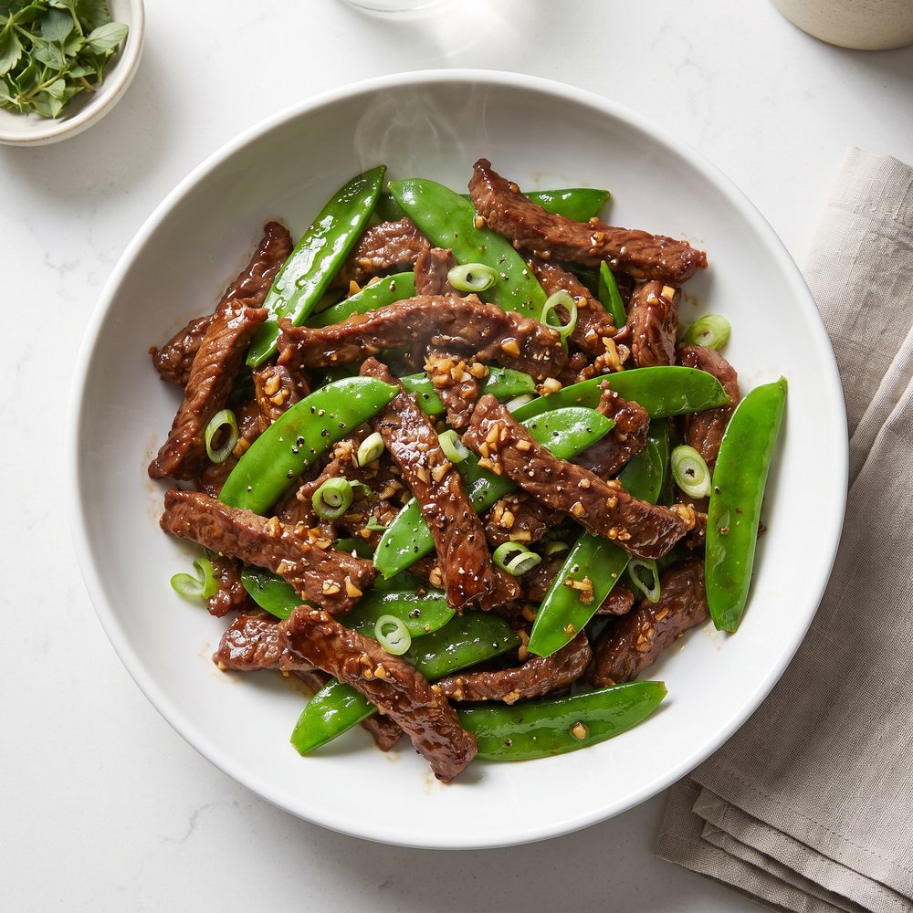 Beef and Snow Pea Stir-Fry