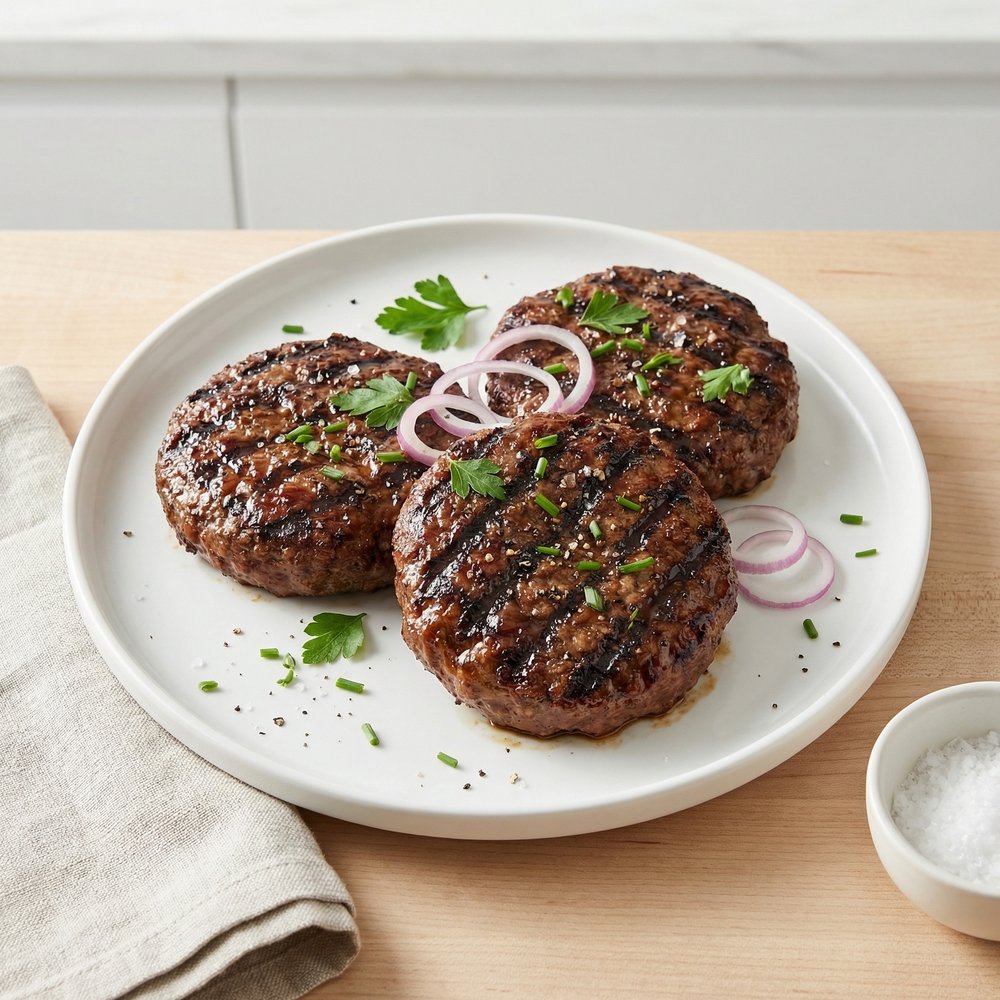 Ultra-Juicy Beer-Marinated Hamburgers