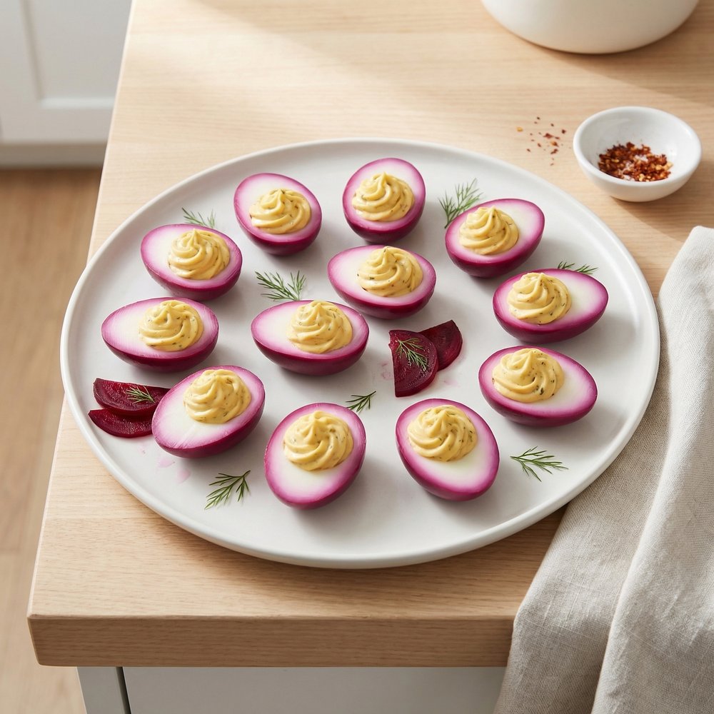 Deviled Pickled Eggs