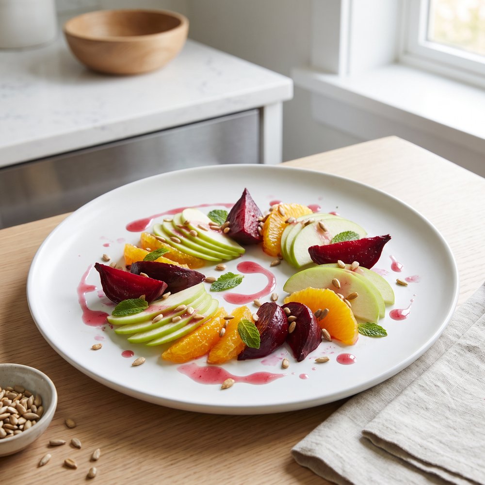 Beet, Orange, and Apple Salad