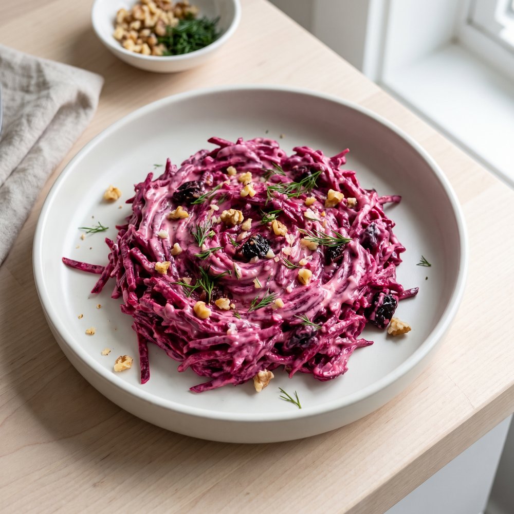 Beet Salad with Walnuts and Prunes
