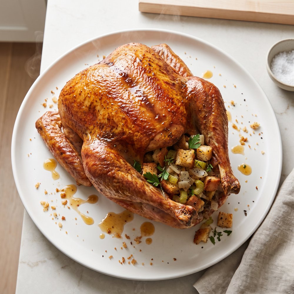 Beginner-Friendly Roast Turkey with Classic Stuffing