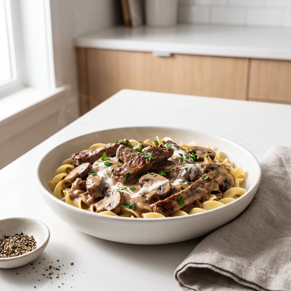 Best Home-Style Beef Stroganoff