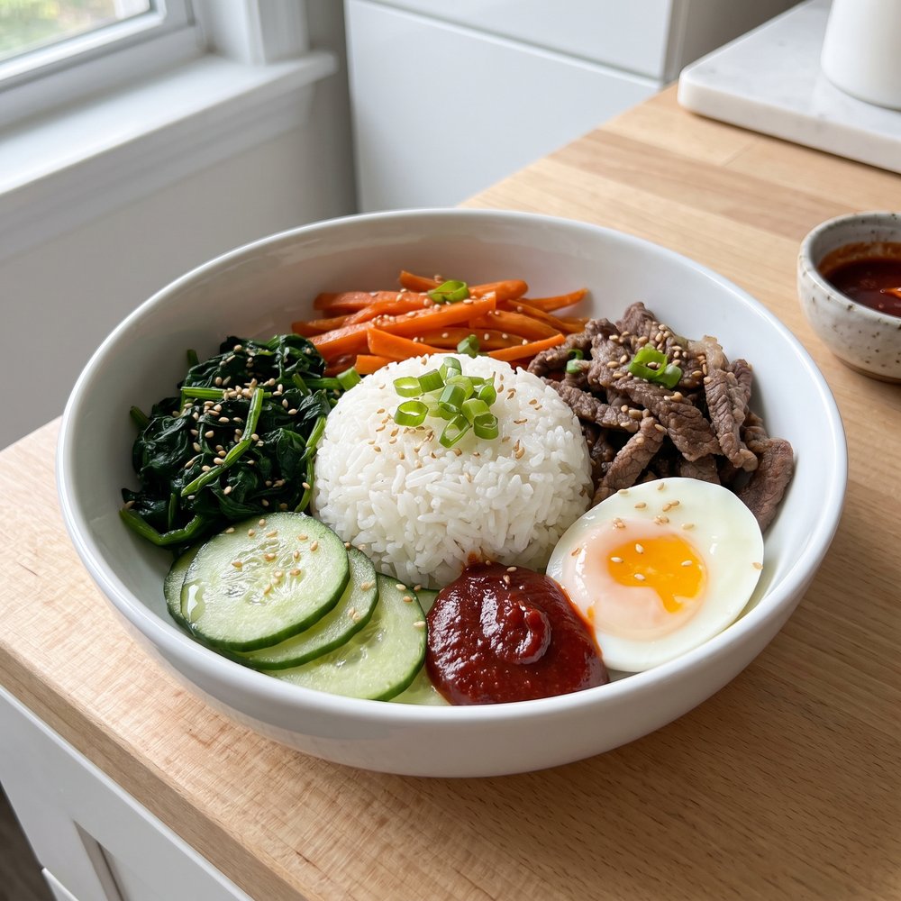 Bibimbap (Korean Mixed Rice Bowl)