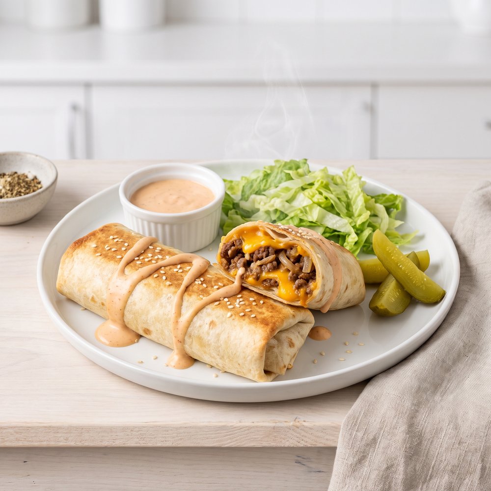 Big Mac®-Style Air-Fried Burritos