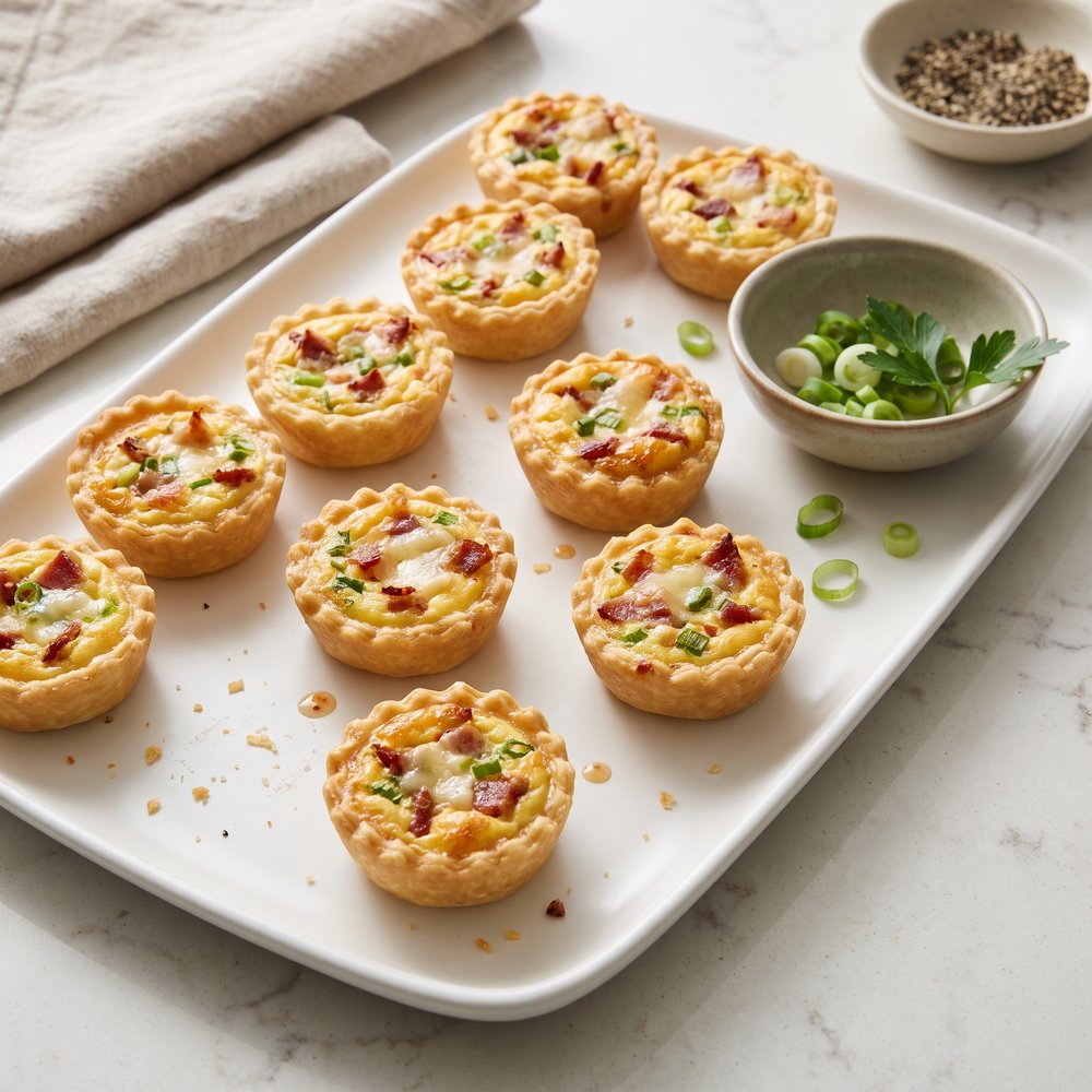 Bite-Size Quiche Lorraine Tarts